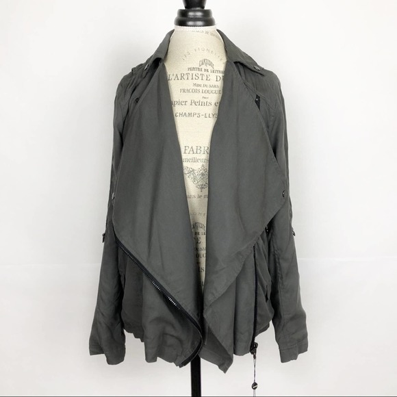 Blank NYC Jackets & Blazers - NWT Blank NYC Open Drape Asymmetrical Utility Jacket